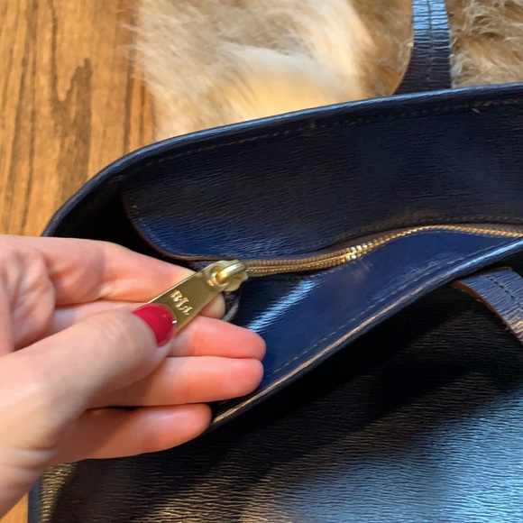 RLL Ralph Lauren navy purse tote - Picture 12 of 14